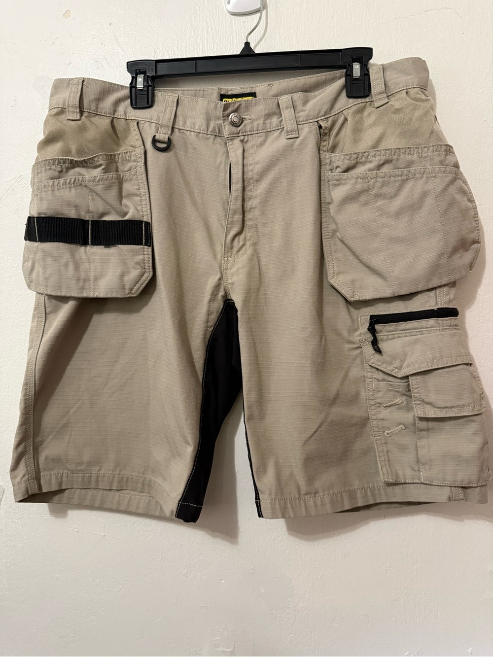 Blaklader Shorts Mens 36 Beige Cargo Workwear Ripstop Canvas Utility Pockets